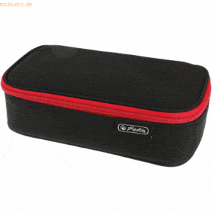 Herlitz Schüleretui Faulenzer beatBox Black/Red Polyester BxHxT 225x70