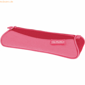 Herlitz Schüleretui Faulenzer dreikant pink/red Polyester BxHxT 220x80