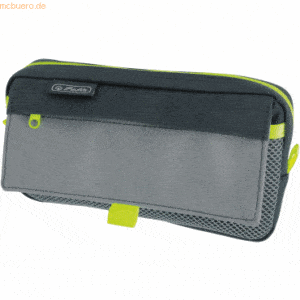 Herlitz Faulenzer mit 2 Außentaschen grey/neon Polyester BxHxT 210x110